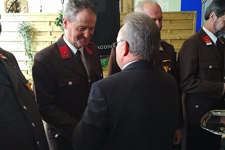 Ehrenzeichen des NÖ Landesfeuerwehrverbandes für 40-jährige, verdienstvolle Tätigkeit auf dem Gebiet des Feuerwehrwesens für Franz Edelmaier